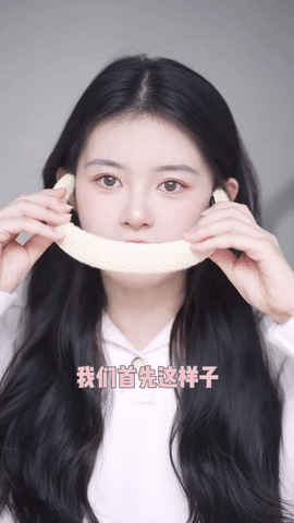 3、韩系发箍戴法