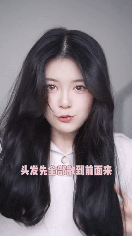 2、超宽发箍的戴法