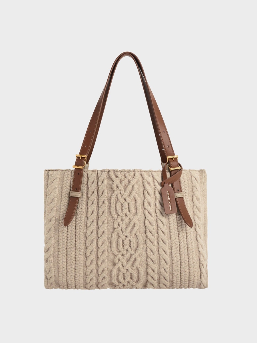 3、Apolline Textured Tote Bag