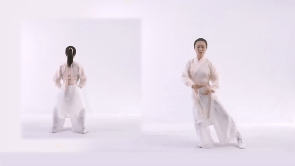 第二式：左右开弓似射雕