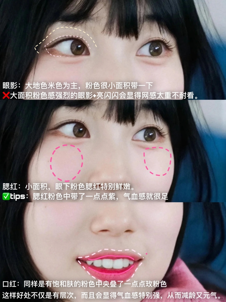 Step 4：腮红 & 口红