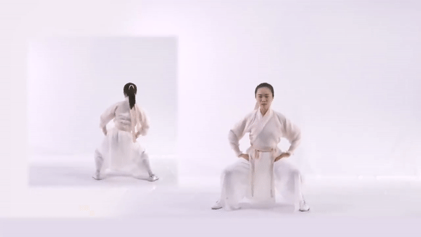 第五式：摇头摆尾去心火