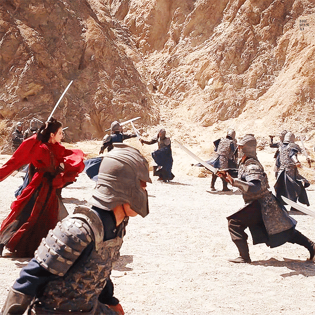 刘诗诗打戏动作干净利落