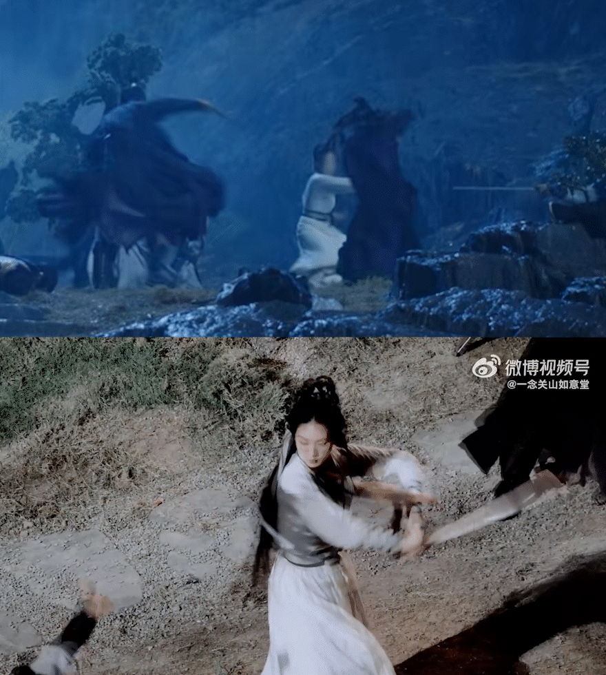 刘诗诗拍了同款戏份，但被换成替身版本