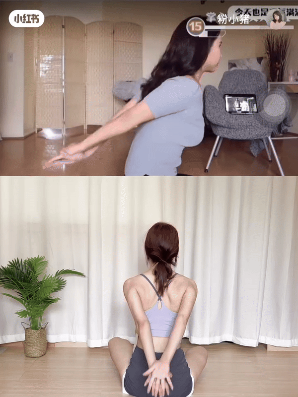 Step 4:手臂向后交叠“起飞”