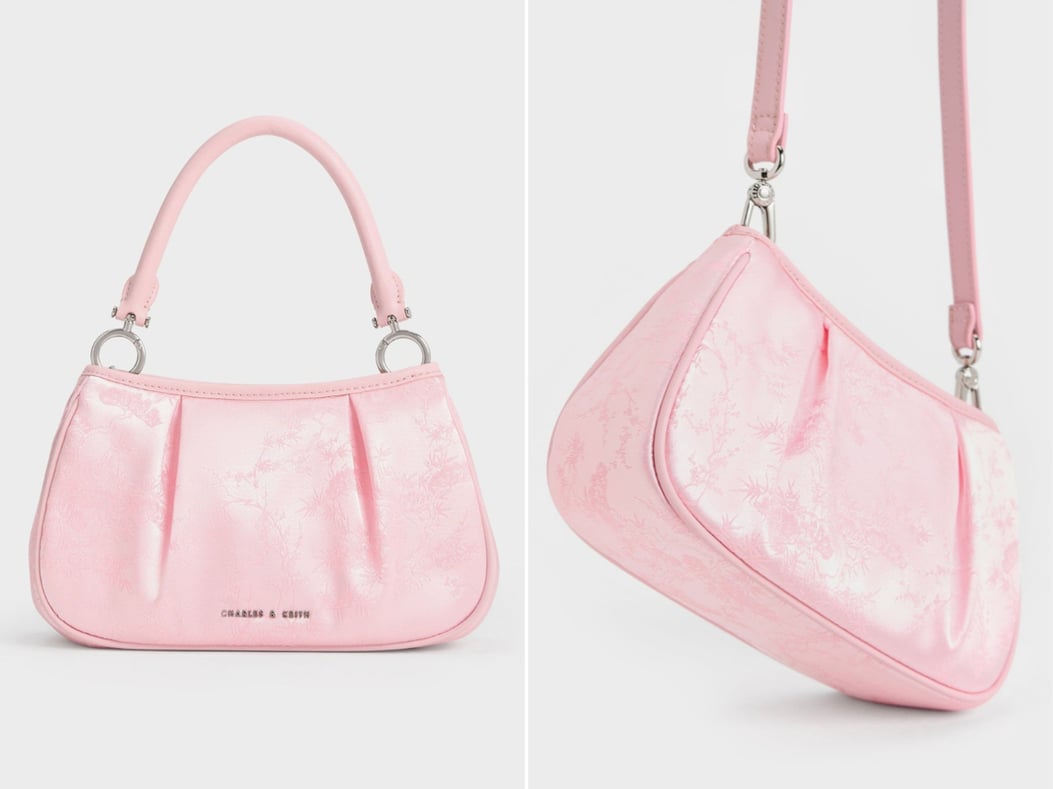 2024 Charles & Keith 新品: 甜美粉色少女感拉满, 新中式暗纹韵味足