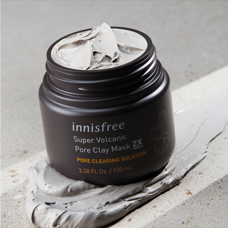 2、INNISFREE Super Volcanic Pore Clay Mask 2X