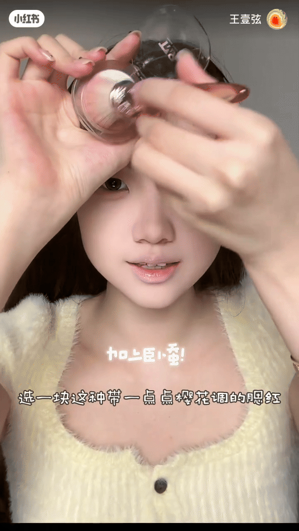 Step 6:樱花调腮红