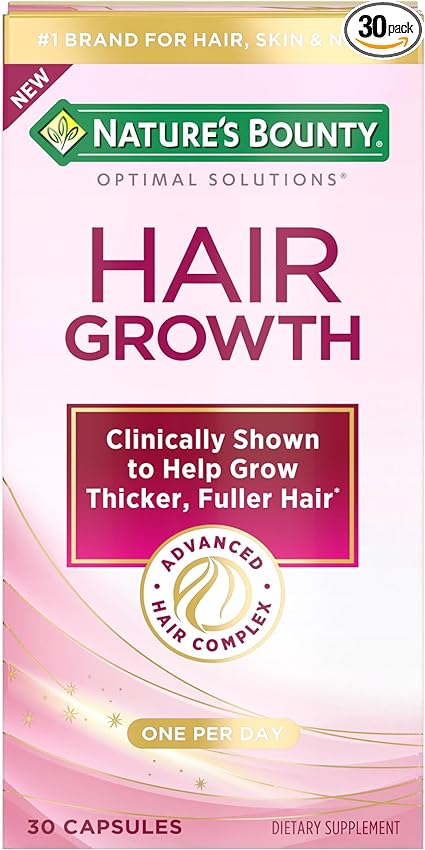 3、Nature's Bounty Hair Growth