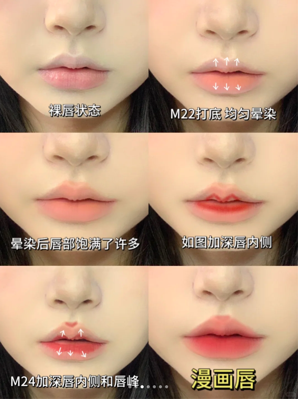 2、漫画唇