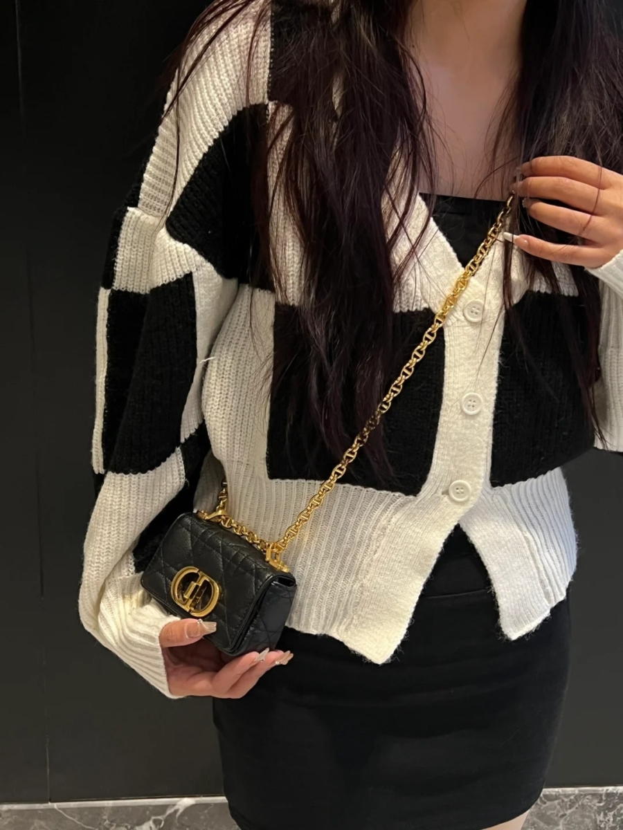 7、Dior Caro 迷你链条包