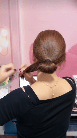 第一种、慵懒的丸子头