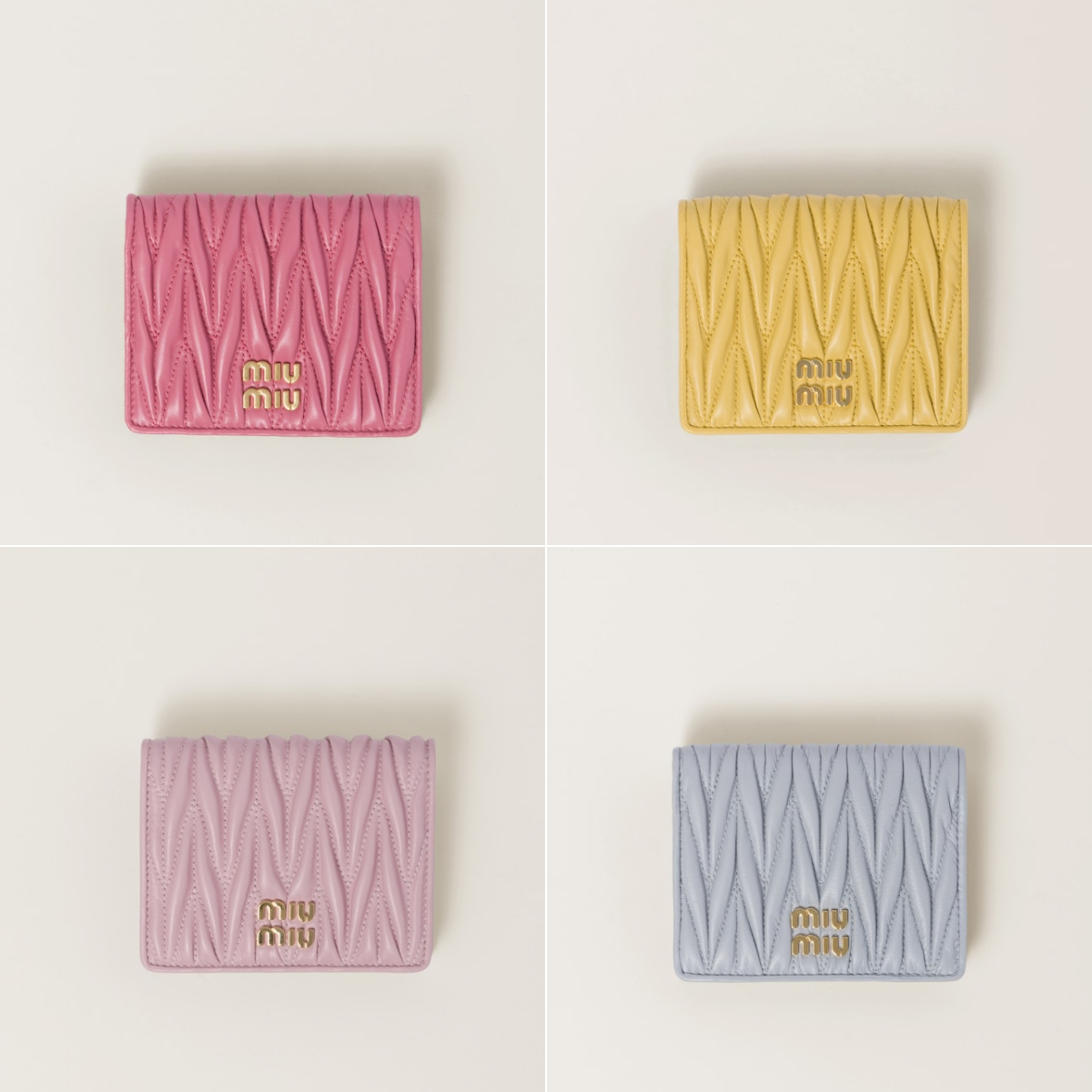 Small Matelassé Nappa Leather Wallet