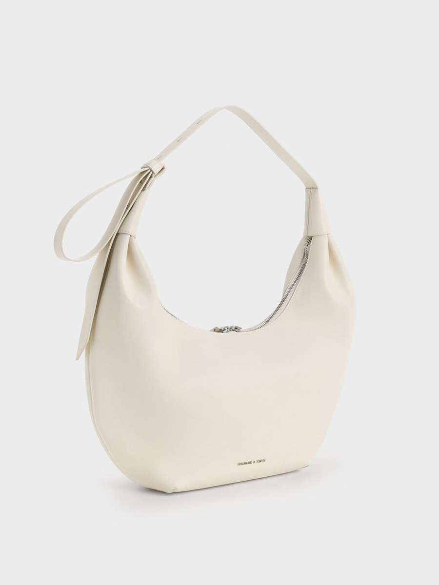 2、Odella Curved Hobo Bag