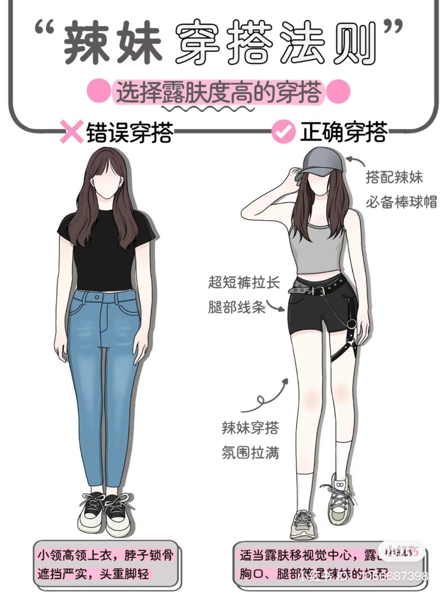 选择露肤度高的服装