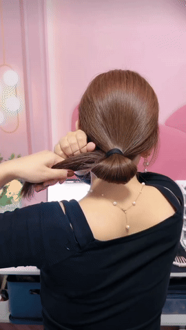 第一种、慵懒的丸子头