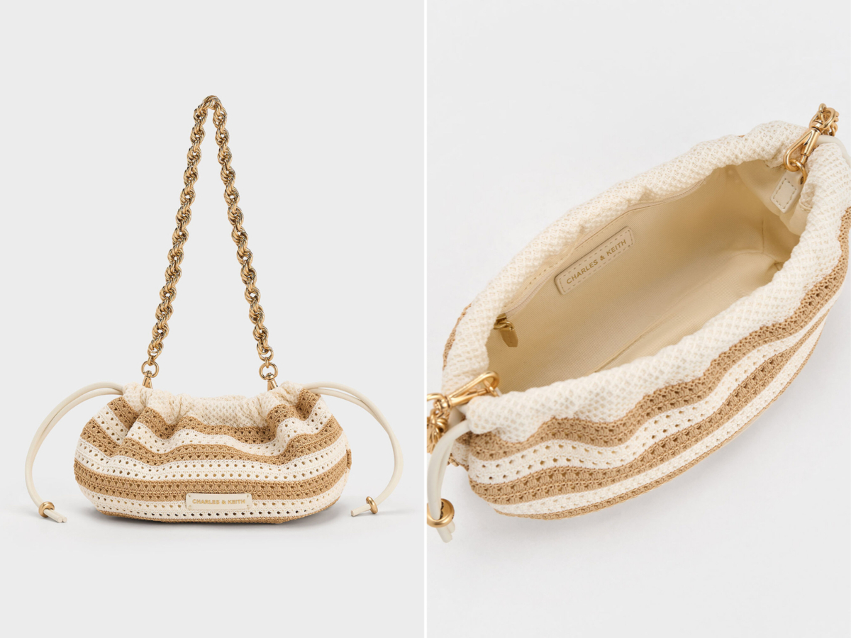 6）Ida 针织抽绳手提包