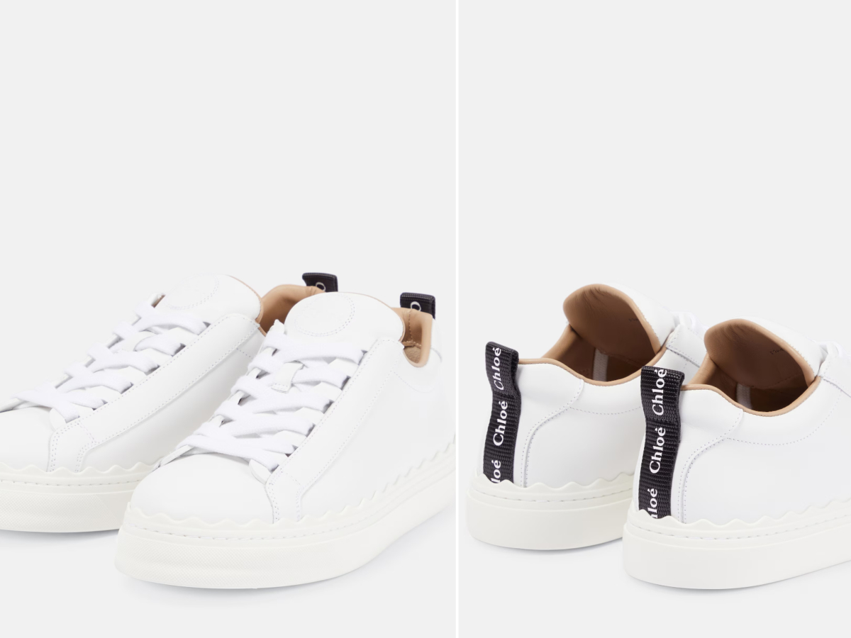 Chloé Lauren Leather Sneakers