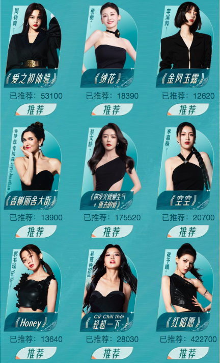 初舞台直拍投票