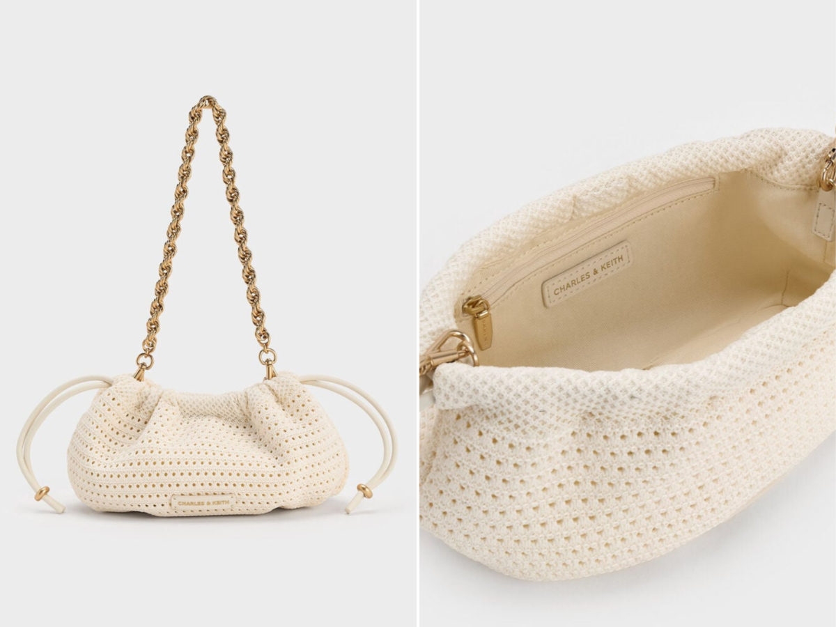 6）Ida 针织抽绳手提包