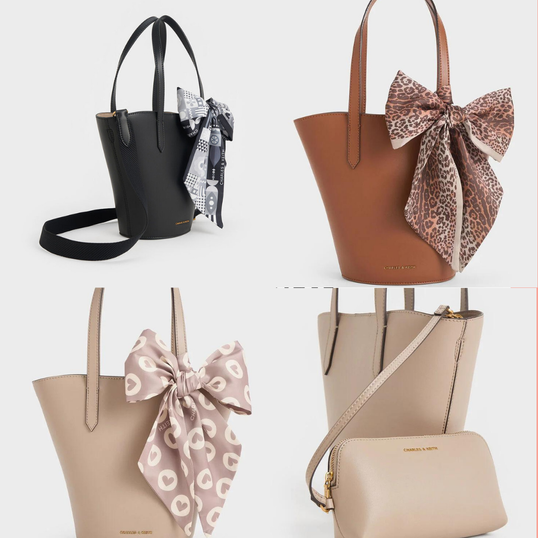 4、Sianna Scarf-Print Tote Bag - Taupe