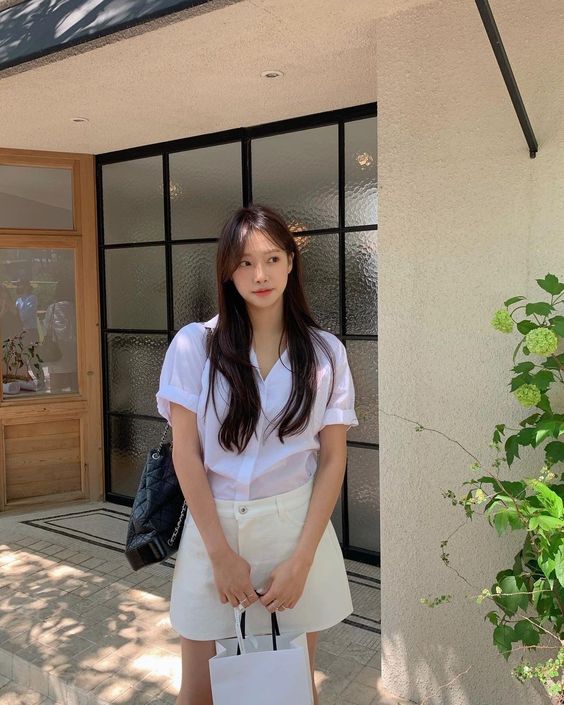 白色衬衫穿搭法