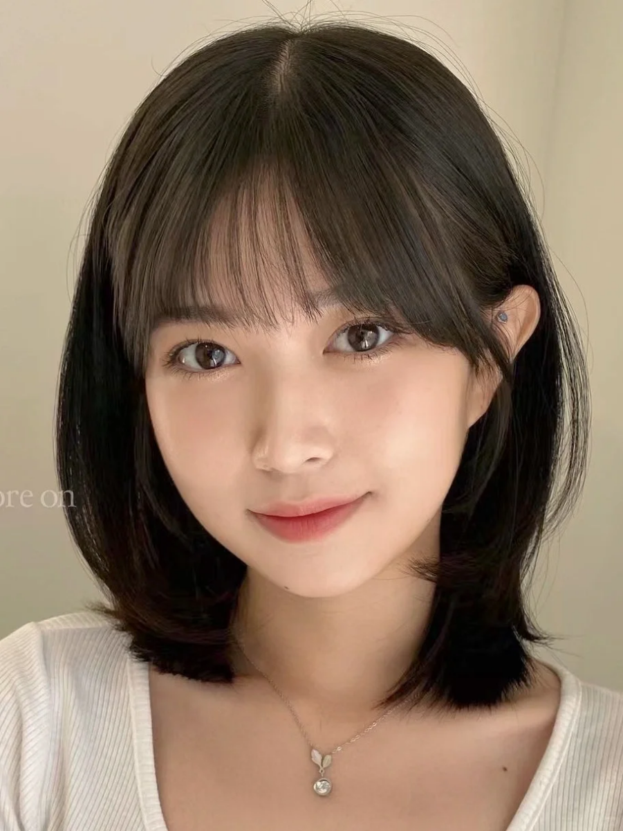 19、锁骨短发