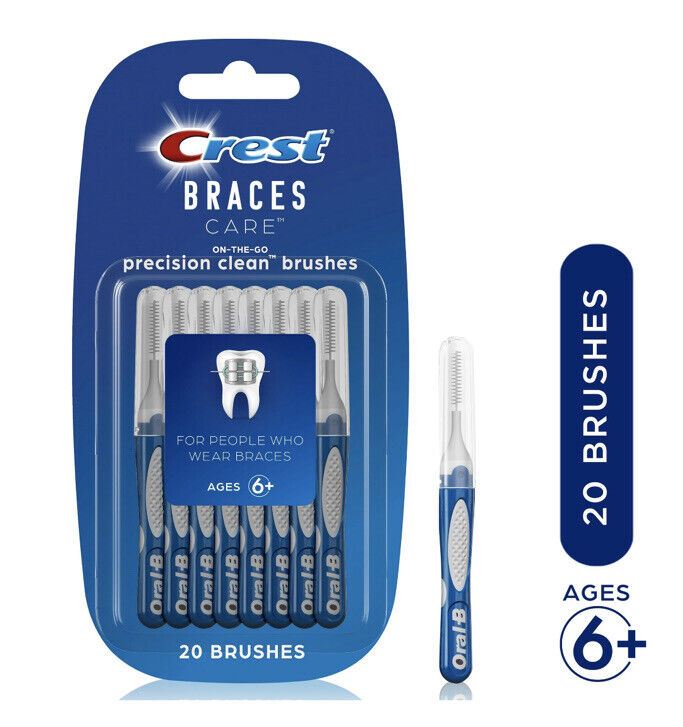 4、 Crest Braces Care On-The-Go Precision Clean Brushes