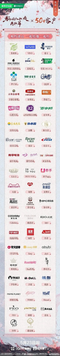 《狐妖小红娘月红篇》的广告数量领先