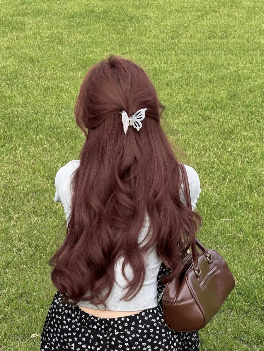 2024流行发色——粉棕色