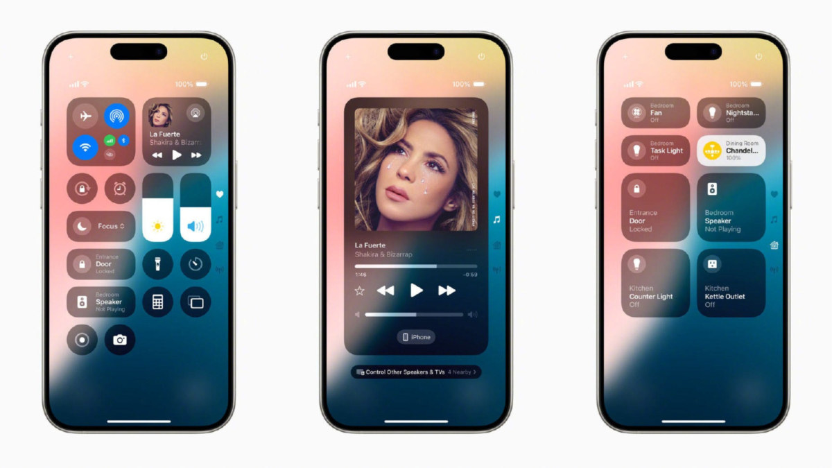 iOS18新功能 2、全新控制中心
