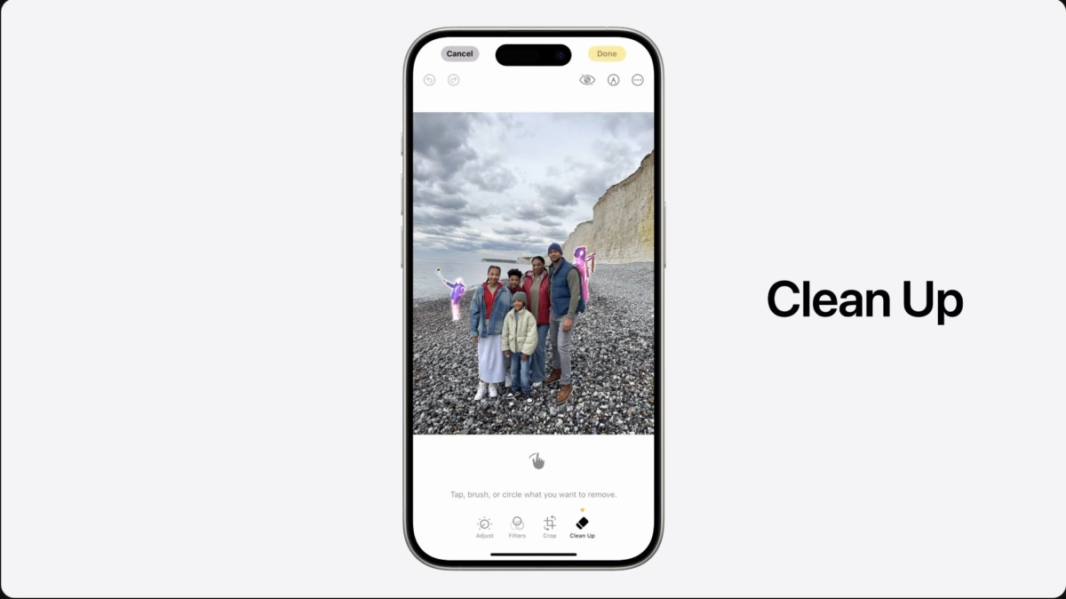 iOS18 新功能 6、AI 图片擦除笔(Clean Up)