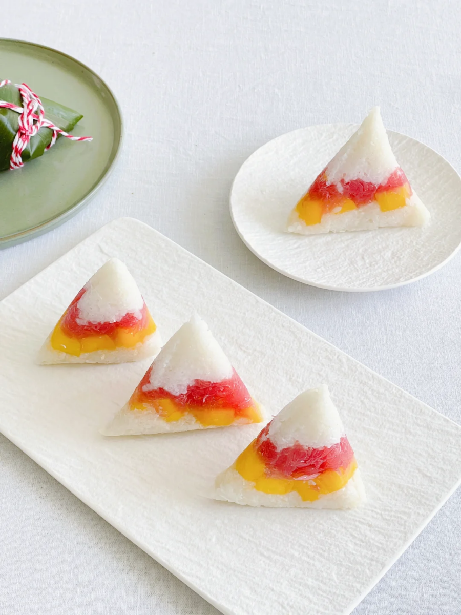 创意粽子 #3 | 芒果椰香糯米粽