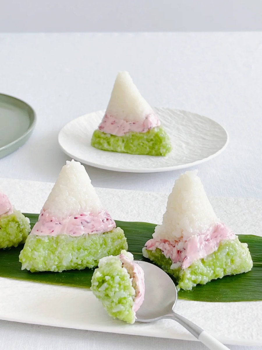 创意粽子 #4 | 抹茶杨梅乳酪粽