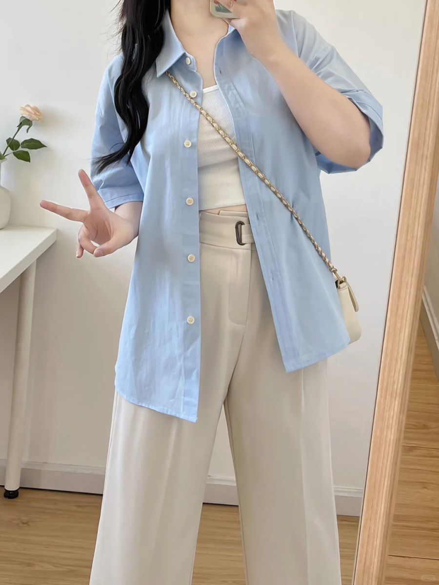 4、米白色+蓝色