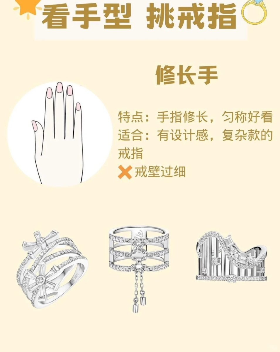 修长手挑戒指指南