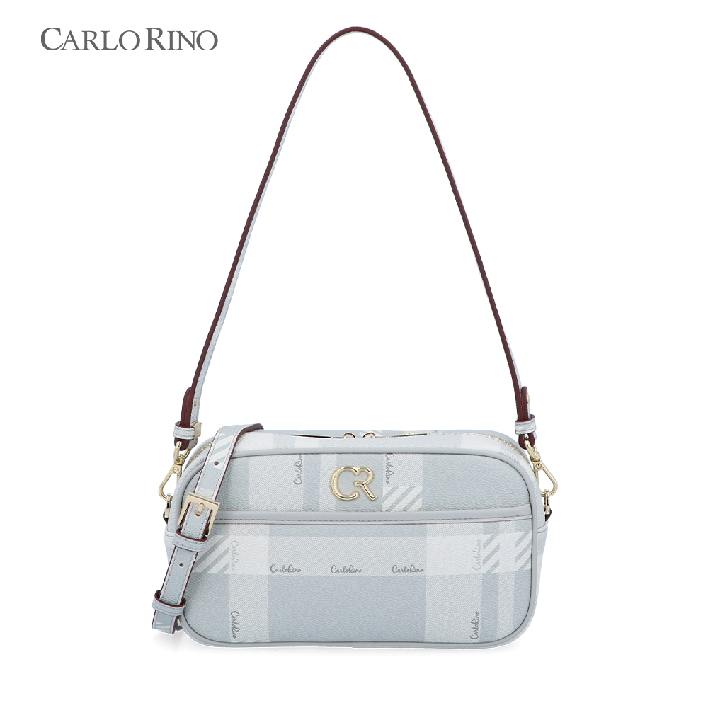 CARLO RINO 棋盘格腋下包