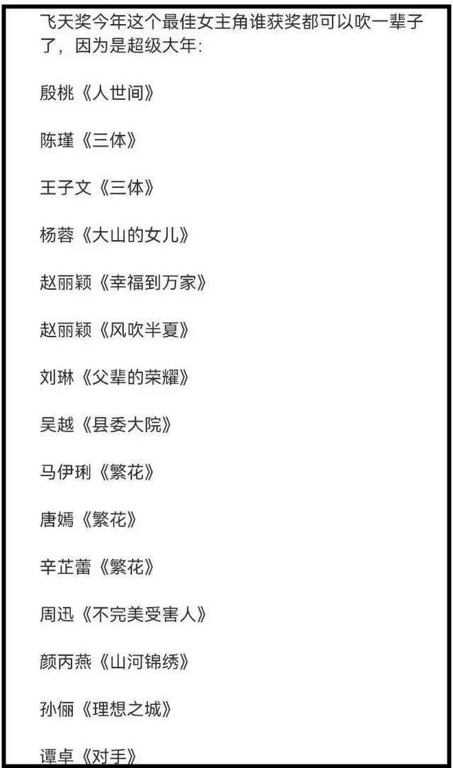 从14名视后候选人