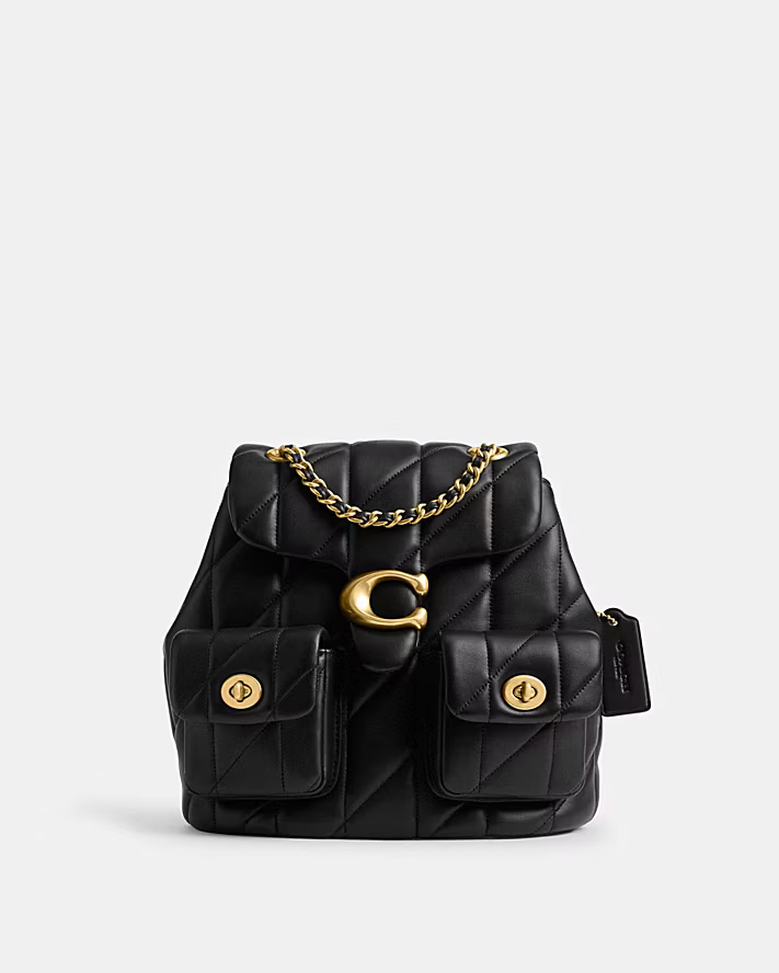 4、Coach TABBY 绗缝后背包