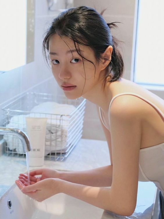 清水洗脸