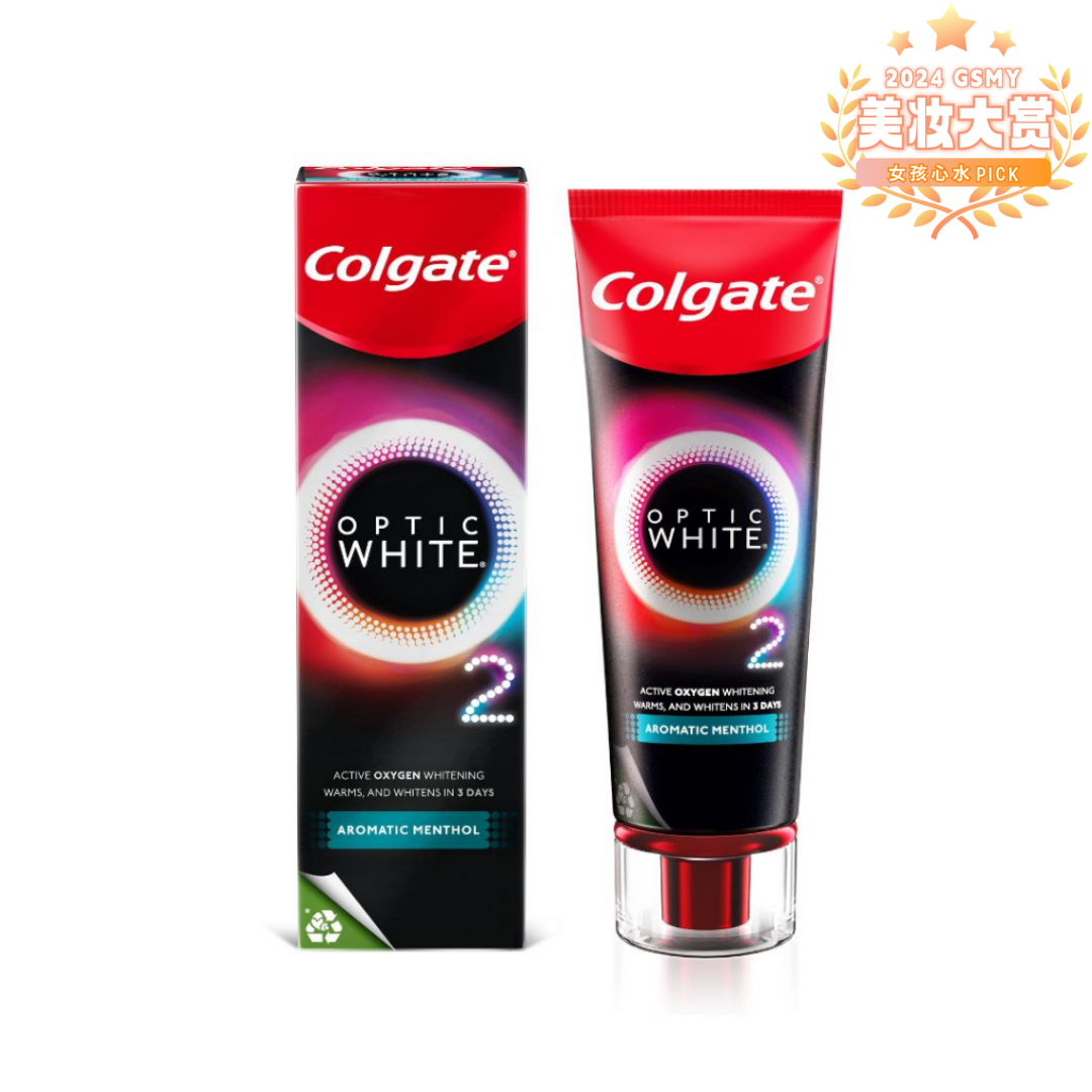 最爱美白牙膏:Colgate Optic White O2