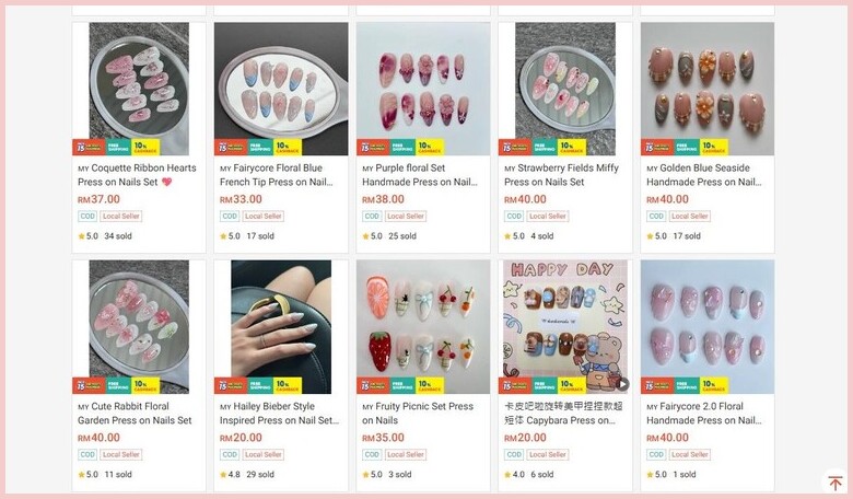5、Shopee @duoduonails