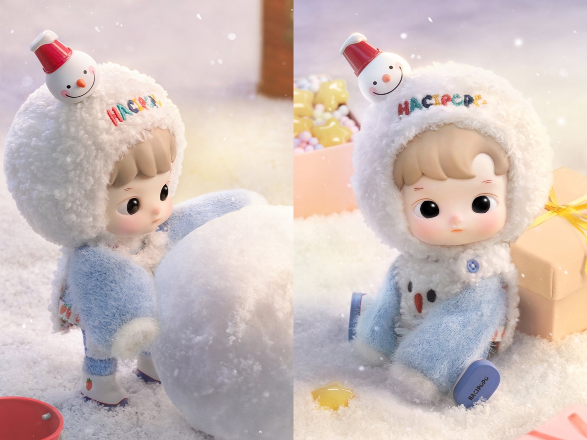 HACIPUPU「雪人来访可动人偶 Snowman is Coming」