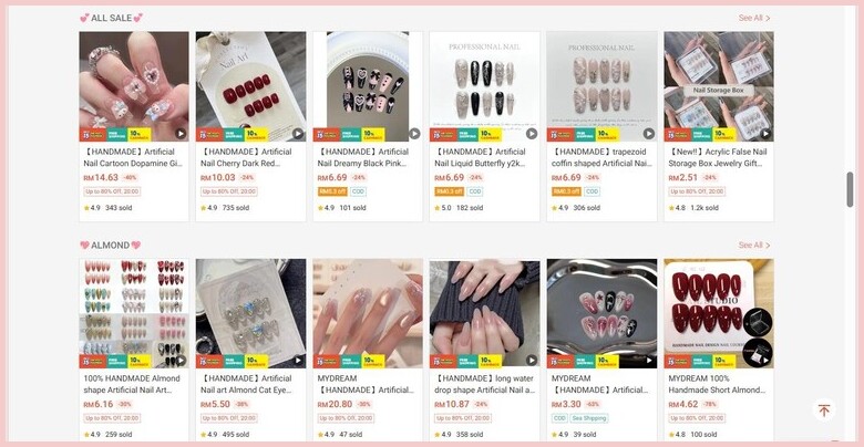 1、Shopee @mydream1.my