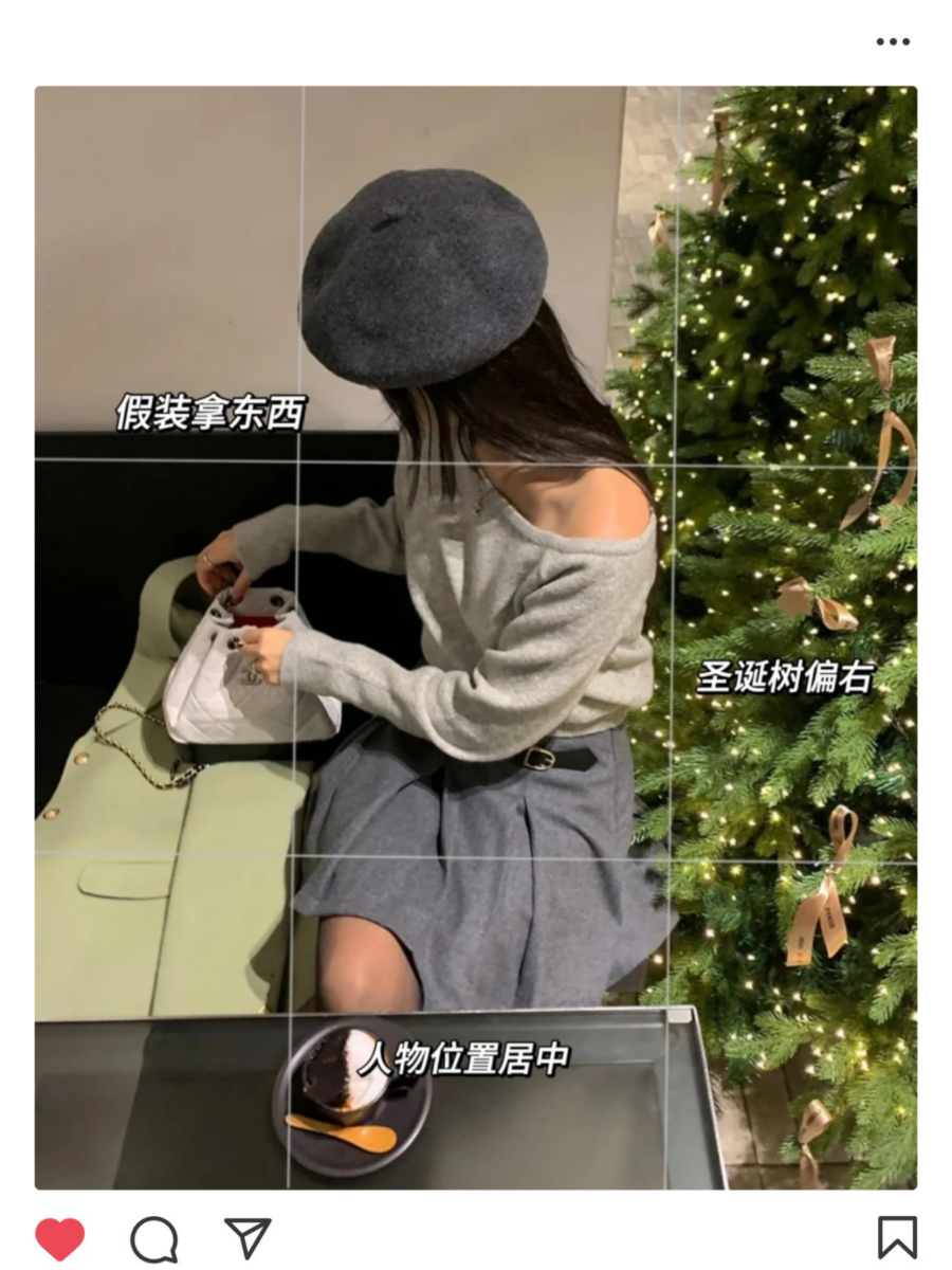 圣诞节拍照姿势 05：假装抓拍技巧，回眸瞬间最自然