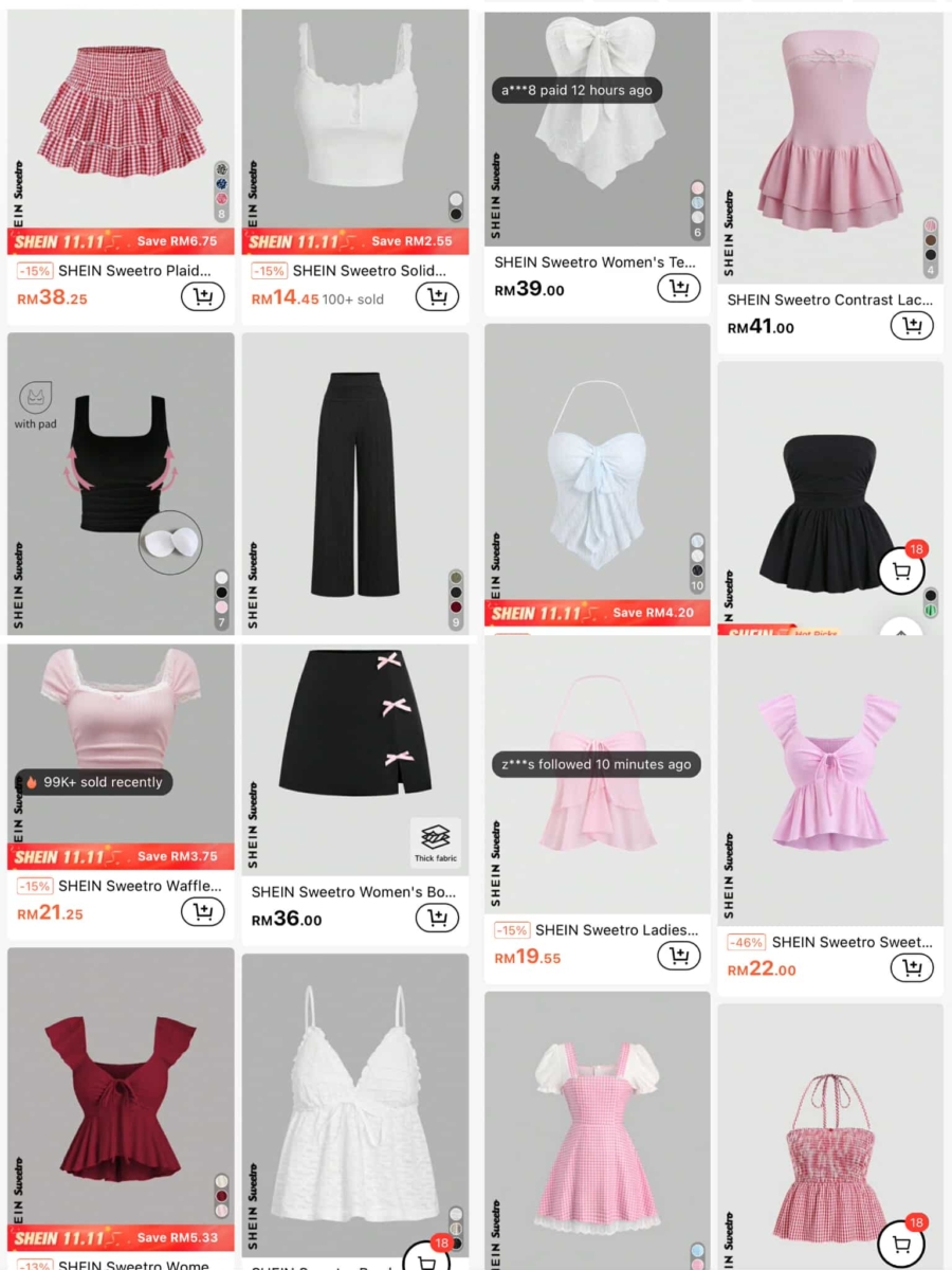 偏向可爱清新的风格