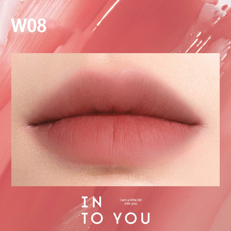 5、INTO YOU 水雾唇釉(W08 粉提荔枝饮)