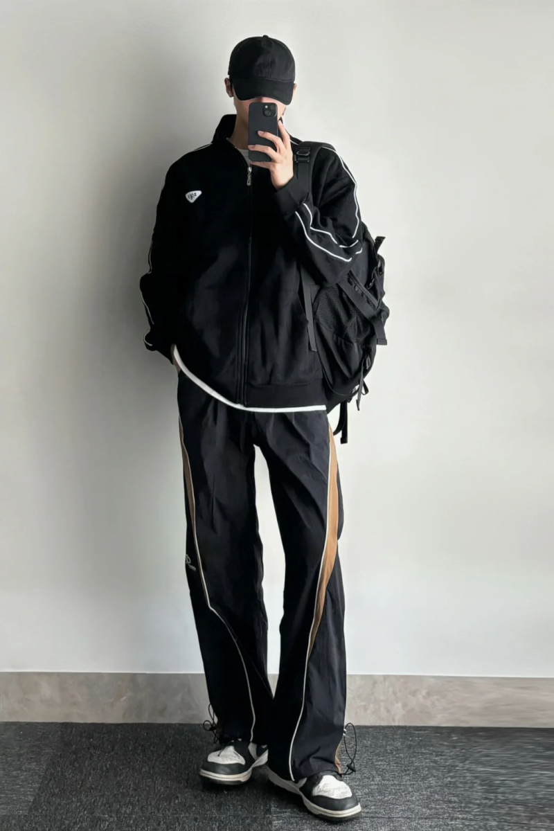 7、时髦运动风穿搭