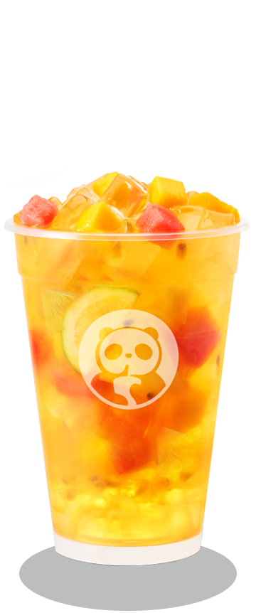 茶百道必喝推荐 #6：超级杯水果茶 Mega Fruit Jasmine Tea