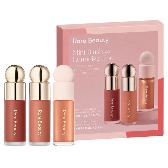 Rare Beauty Mini Blush & Luminize Trio